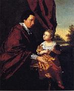 unknow artist, Thomas Middleton of Crowfield and His Daughter Mary